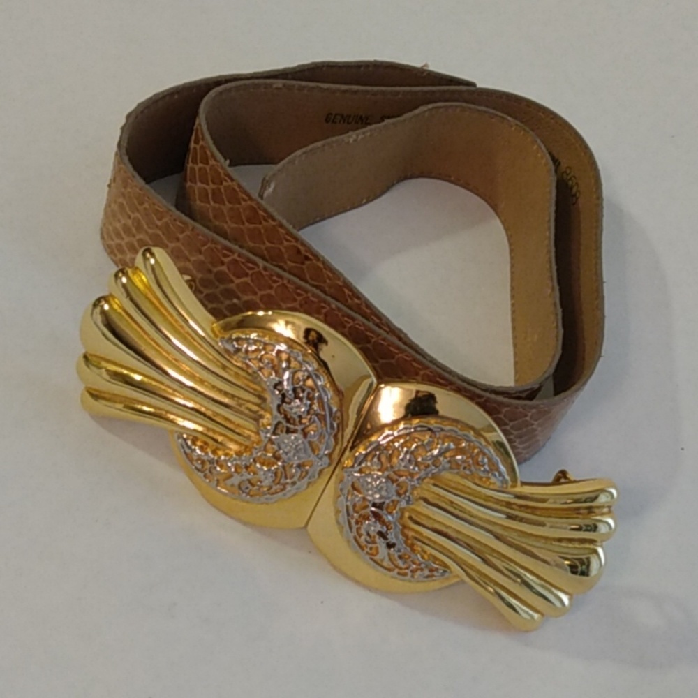 Vintage Accessocraft Snake Skin Belt
